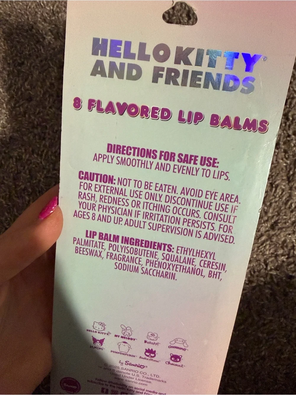 Hello Kitty and Friends 8-Pack Flavored Lip Balms - Multi Color